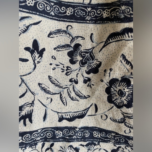 Rustic Print Linen Wrap Midi Skirt by Ralph Lauren - Picture 4 of 8